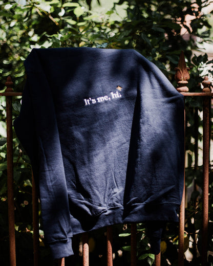 It's me, Hi! | Embroidered Sweatshirt - Behind the Mall